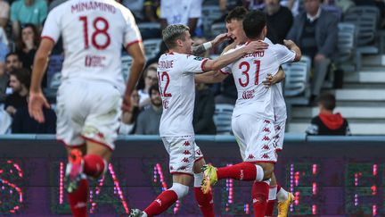 Aleksandr Golovin, auteur d'un superbe but avec Monaco face à Toulouse lors de la 14e journée de Ligue 1, dimanche 6 novembre 2022. (CHARLY TRIBALLEAU / AFP)