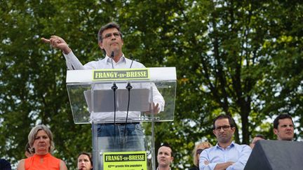 &nbsp; (Arnaud Montebourg et Benoît Hamon ce dimanche à la Fête de la rose, à Frangy-en-Bresse © MAXPPP)