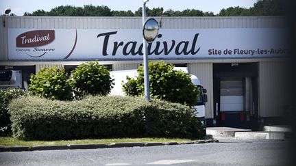 L'abattoir Tradival, à&nbsp;Fleury-les-Aubrais (Loiret), le 17 mai 2020.&nbsp; (PASCAL PROUST / MAXPPP)