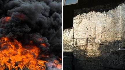 A propos de ses dernières photos réalisées en période de pandémie, l’artiste déclare : "La photographie prend racine dans les épreuves de la vie. Douleurs et doutes se trouvent au centre du paysage. Des arbres mutilés ou les cicatrices du cœur, un bateau échoué ou la perte de liberté de mouvement, un mur de flammes dans une fumée noire ou l’anéantissement de toute vision positive du futur, un pont écroulé ou la difficulté de créer du lien." Cette ouverture intime et personnelle amplifie la force évocatrice de l’ensemble de ces œuvres. En donnant un visage humain aux questions environnementales, François-Xavier Gbré rappelle que l’histoire collective est faite avant tout d’une multitude d’histoires personnelles.&nbsp; &nbsp; &nbsp; (FRANÇOIS-XAVIER GBRE)