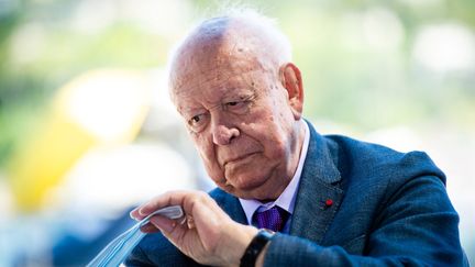 Jean-Claude Gaudin, l'ancien maire de Marseille, en juin 2020. (CLEMENT MAHOUDEAU / AFP)