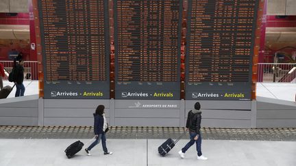 Des voyageurs &agrave; l'a&eacute;roport de Paris Charles-de-Gaulle, le 23 novembre 2013. (PASCAL DELOCHE / GODONG / AFP)