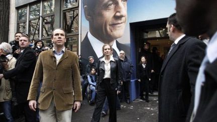 La devanture du QG de Nicolas Sarkozy (Thomas Coex (AFP))