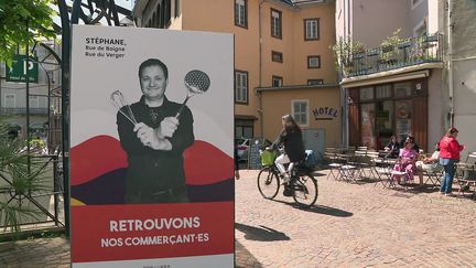 Affiches commerçants à Chambéry