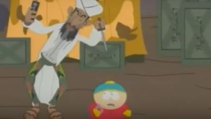 Extrait d'un épisode de "South Park" avec&nbsp;Oussama Ben Laden.&nbsp; (CAPTURE D'ÉCRAN YOUTUBE)