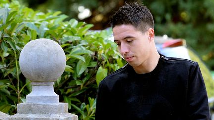 Le joueur de football Samir Nasri au centre d'entra&icirc;nement de Clairefontaine (Yvelines), le 7 septembre 2013. (FRANCK FIFE / AFP)