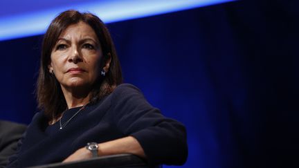 Anne Hidalgo, maire de Paris et candidate du Parti socialiste à la présidentielle, le 14 novembre 2021. (THOMAS SAMSON / AFP)