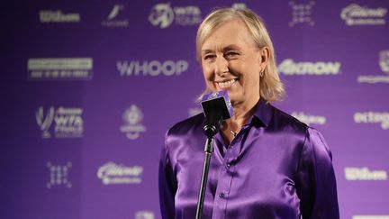 Martina Navratilova a annoncé, le 21 mars, qu'elle n'était plus atteint  de cancer. (HECTOR VIVAS / AFP)