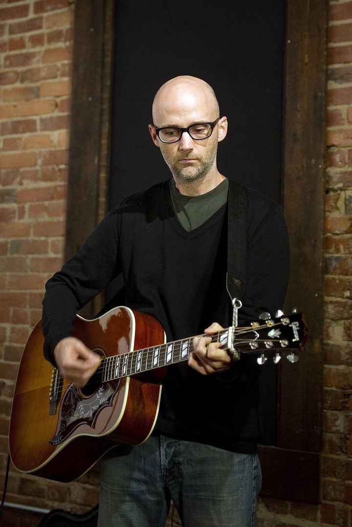 Moby, compositeur et interprète américain, participe à l'exposition "World is Sound" au Rubin Museum of Art à New York.
 (Jim Watson / AFP)