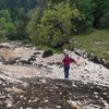 Le site naturel du défilé d'Entre-Roches, dans la commune de Ville-du-Pont, dans le Doubs, asséché et couvert de pierres, le 15 septembre 2018.&nbsp; (PASCAL REILE)