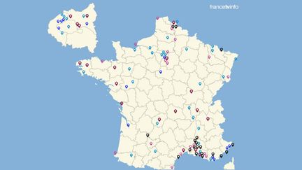 105 villes sont particuli&egrave;rement &agrave; suivre lors des &eacute;lections municipales de 2014. (FRANCETV INFO)