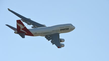 Le Boeing de la compagnie Qantas a relié l'Australie et la Grande-Bretagne en 17 heures, sans arrêt. (WILLIAM WEST / AFP)