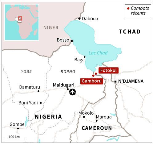 Carte du Nigeria : contre-offensive dans la ville de Gamboru. (AFP)