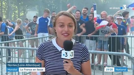 La journaliste Marion Monnier à Nantes le dimanche 15 juillet 2018 (FRANCE 3)