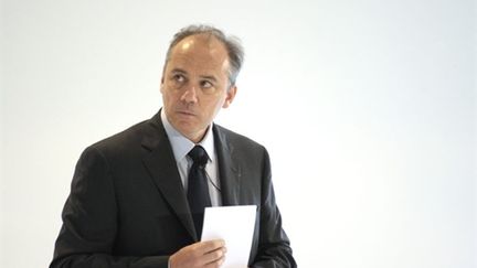 Stephane Richard, DG de France Télécom, lors d'une conférence de presse, le 5 juillet 2010 à Paris. (AFP/ERIC PIERMONT)