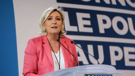 Marine Le Pen à Paris, le 31 mars 2019. (MICHEL STOUPAK / NURPHOTO)