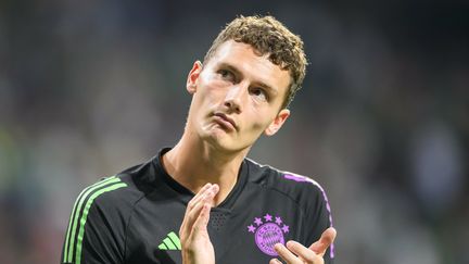 Le footballeur français Benjamin Pavard lors d'un match entre la Werder Brême et le Bayern Munich, le 18 août 2023. (ANKE WAELISCHMILLER/SVEN SIMON / SVEN SIMON)