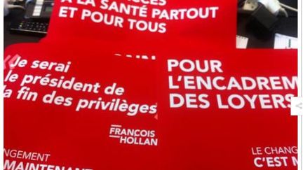 Le PS a édité une nouvelle série de tracts pour la campagne de François Hollande (Capture d'écran / DR)