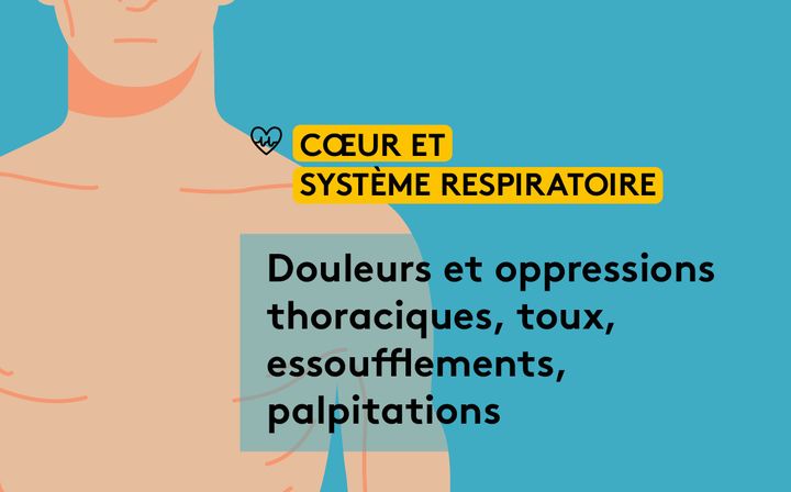 Les effets du "Covid long" sur le&nbsp;système cardio-respiratoire. (JESSICA KOMGUEN / FRANCEINFO)