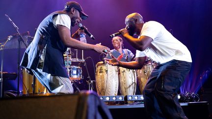 Yasiin Bey (alias Mos Def) et Posdnuos de De La Soul en concert à la Philharmonie de Paris le 30 aoput 2023 dans le cadre du festival Jazz à La Villette (JOACHIM BERTRAND - PHILHARMONIE DE PARIS)