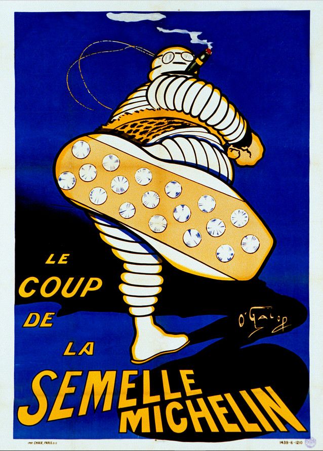 Affiche vantant la semelle Michelin&nbsp; (DR)