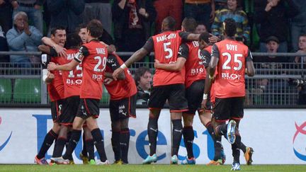 La joie des Rennais (DAMIEN MEYER / AFP)