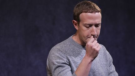 Le fondateur de Facebook, Mark Zuckerberg, lors d'une conférence organisée le 25 octobre 2019 à New York (Etats-Unis). (DREW ANGERER / GETTY IMAGES NORTH AMERICA / AFP)