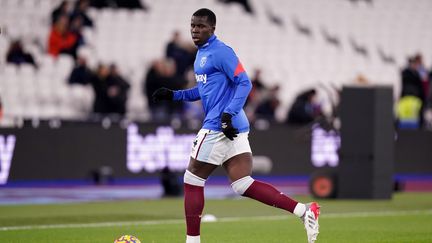 Le défenseur français de West Ham Kurt Zouma, le 8 février 2022. (ADAM DAVY / MAXPPP)