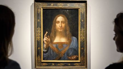 Le "Salvator Mundi" de léonard de Vinci chez Christies en 2017
 (Tolga Akmen / AFP)