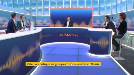 Le plateau des informés de franceinfo, jeudi 24 mars 2022. (FRANCEINFO)