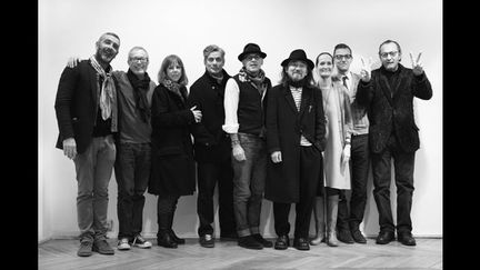 (de gauche à droite) : Jean-Pierre Blanc, directeur du Festival, Terry Jones, Jules Wright, Marc Ascoli, Alan Bilzerian, Yohji Yamamoto, Pascale Mussard, Olivier Saillard, Paolo Roversi. Paris, le 22 janvier 2012
 (René Habermacher)