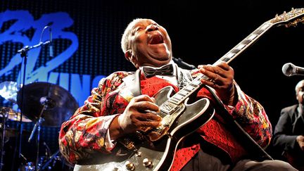 Le guitariste B.B. King en mars 2010 à Rio de Janeiro.
 (Marcos De Paula / Agência Estado / AFP)