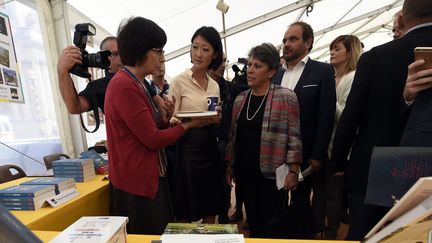 La Ministre de la Culture Fleur Pellerin inaugure la 37e édition du "Livre sur le Place" à Nancy le 11 septembre 2015
 (PHOTOPQR/L&#039;EST REPUBLICAIN)