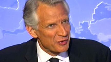 Dominique de Villepin au 20 Heures de France 2, le 28 janvier 2010. (F2)