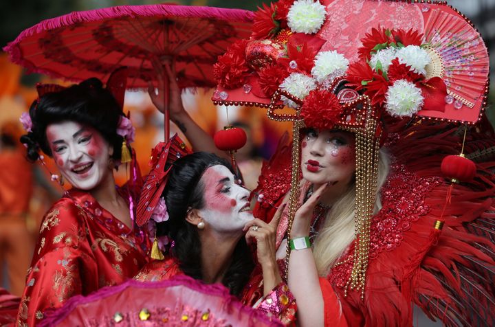 Les différents visages du Carnaval de Notting Hill, le 29 août 2016.
 (DANIEL LEAL-OLIVAS / AFP)