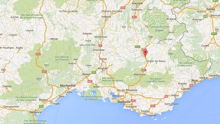 Un enfant de 3 ans et demi a fait une chute de plus de 10 m&egrave;tres, &agrave; Sisteron (Alpes-de-Haute-Provence), mercredi 20 mai 2015.&nbsp; ( GOOGLE MAPS / FRANCETV INFO )