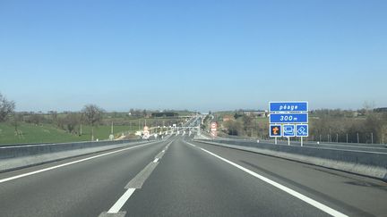 L'entrée de l'A79 dans l'Allier. (EMMANUEL MOREAU / RADIO FRANCE)