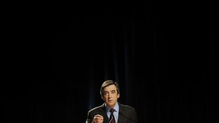 Le premier ministre, François Fillon, à Besançon le 15 mars 2010 (AFP - Jeff PACHOUD)