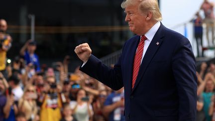 Le président américain Donald Trump, en février 2020, en Floride.  (CHRIS GRAYTHEN / GETTY IMAGES NORTH AMERICA)