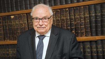 Lawyer Henri Leclerc, September 12, 2017 in Paris. (DANIEL FOURAY / MAXPPP)