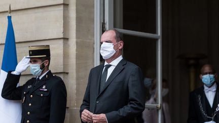 Le Premier ministre Jean Castex à l'Hôtel Matignon, à Paris, le 24 août 2020. (NICHOLAS ORCHARD / HANS LUCAS / AFP)