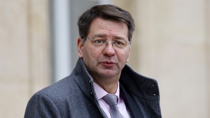 The Minister Delegate in charge of Transport at the Elysée Patrice Vergriete in Paris, February 21, 2024. (LUDOVIC MARIN / AFP)