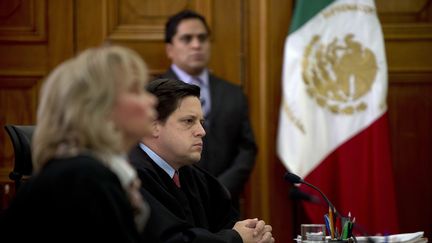 Des juges de la Cour supr&ecirc;me du Mexique, le 23 janvier 2013. (YURI CORTEZ / AFP)