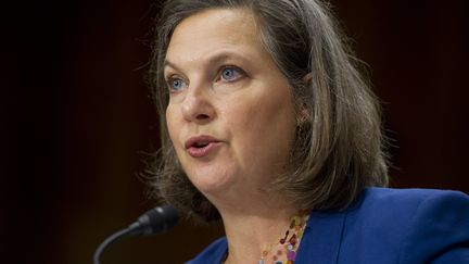 La secr&eacute;taire d'Etat adjointe am&eacute;ricaine pour l'Europe, Victoria Nuland, &agrave; Washington (Etats-Unis), le 15 janvier 2014. (SAUL LOEB / AFP)