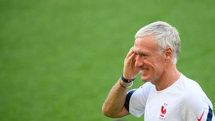 Didier Deschamps à l'entraînement des Bleus, le 23 juin à Budapest (ZENTRALBILD / PICTURE ALLIANCE / AFP)