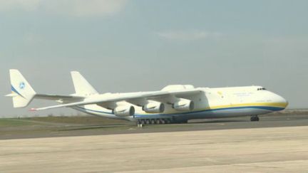 Marne : un Antonov chargé de matériel médical a atterri (Capture d'écran France 3)