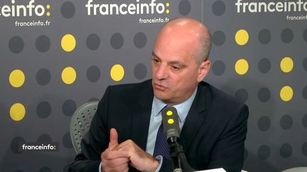 Jean-Michel Blanquer, ministre de l'Éducation nationale, le 22 octobre 2018. (RADIO FRANCE / FRANCEINFO)