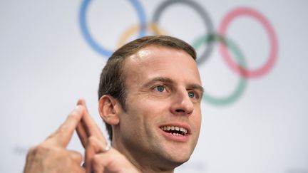 Emmanuel Macron a porté la candidature de Pairs-2024 (FABRICE COFFRINI / AFP)