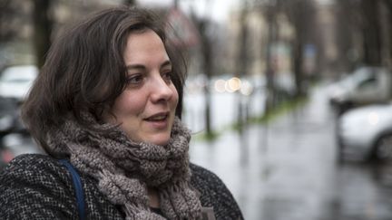 Emmanuelle Cosse,&nbsp;secr&eacute;taire nationale d'EELV, &agrave; Paris, le 29 janvier 2014. (CITIZENSIDE/CAROLINE PAUX / CITIZENSIDE.COM / AFP)