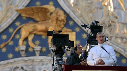 Tournage du film "The Young Pope" avec Judd Law, à Venise en janvier 2016
 (IPA PRESS/SIPA)